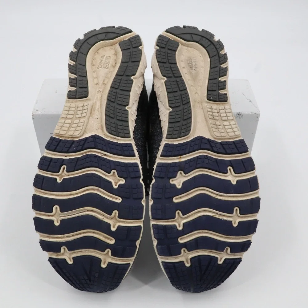 Brooks Glycerin 17 Running Shoes Mens‎ 10.5 Grey Navy Gold DNA LOFT 1102961D048